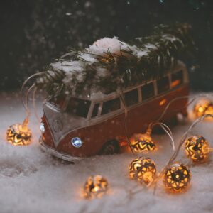 Christmas van ornament