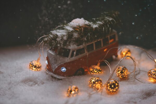 Christmas van ornament