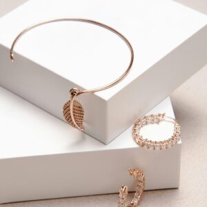 Rose Gold Feather Cuff