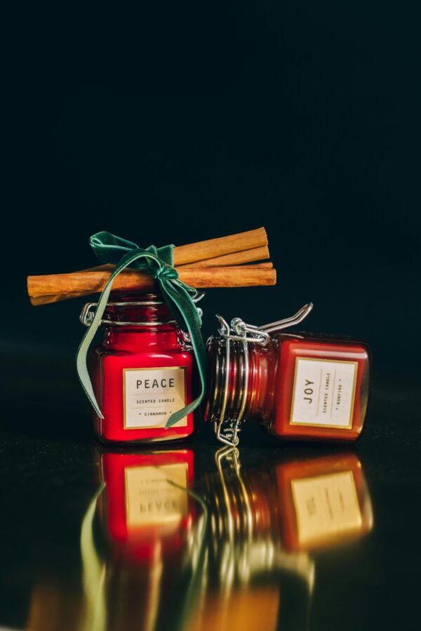 Red Christmas mini candles