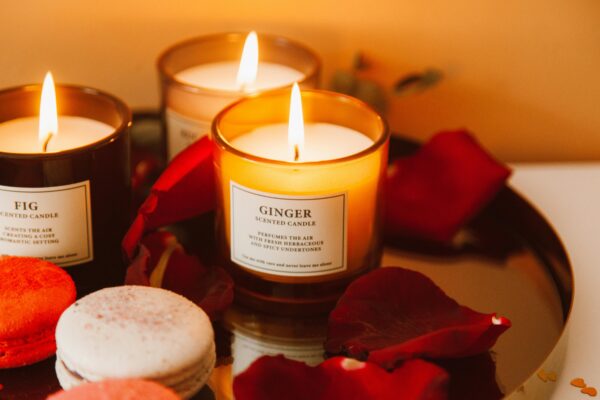 Fall ginger candle