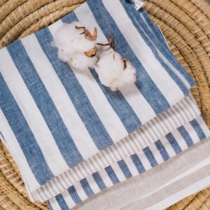 Blue stripped towel